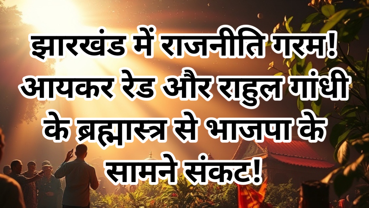 झारखंड में राजनीति गरम! आयकर रेड और राहुल गांधी के ब्रह्मास्त्र से भाजपा के सामने संकट!