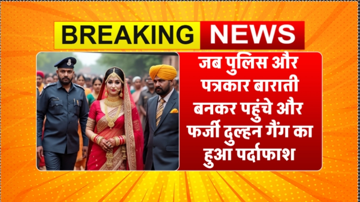 पश्चिमी चंपारण का अनोखा ऑपरेशन: जब पुलिस और पत्रकार बाराती बनकर पहुंचे और फर्जी दुल्हन गैंग का हुआ पर्दाफाश